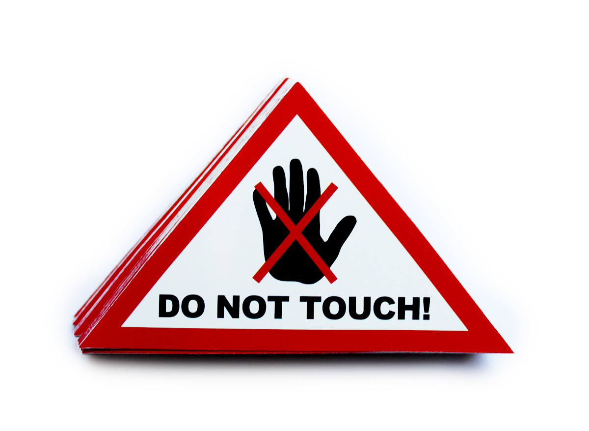 Do Not Touch! Aufkleber